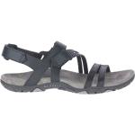 Schwarze Merrell Sandspur Schuhe mit Riemchen aus Leder Größe 37 für den für den Sommer 