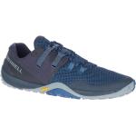 Marineblaue Merrell Glove Trailrunning Schuhe mit Schnürsenkel aus Mesh für Herren Größe 49 