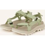 Hellgrüne Merrell Outdoor-Sandalen mit Riemchen aus Textil für Damen Größe 40 für den für den Sommer 