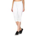 Reduzierte Weiße Unifarbene Casual Caprihosen & 3/4-Hosen aus Baumwolle für Damen Größe L 