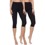 Reduzierte Schwarze Unifarbene Casual Capri-Leggings & 3/4-Leggings aus Baumwolle für Damen Größe 3 XL 
