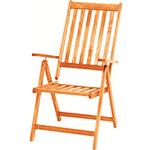 Beige Merxx Vitoria Nachhaltige Gartenstühle & Balkonstühle geölt aus Holz mit verstellbarer Rückenlehne 2-teilig 