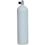 MES Aluflasche mit Ventil 12144 - weiß - 11.1 L