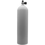 MES Aluflasche mit Ventil 12144RE - weiß - 11.1 L