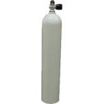 MES Aluflasche mit Ventil 12144RE - weiß - 5,7 L