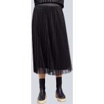 Schwarze Gepunktete Alba Moda Midi Faltenröcke aus Mesh enganliegend für Damen Größe XS für den für den Sommer 