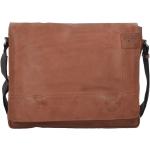 Braune Vintage Strellson Messenger Bags & Kuriertaschen aus Leder mit Laptopfach für Herren 