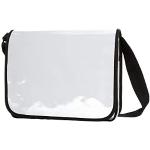 Weiße Elegante Messenger Bags & Kuriertaschen mit Klettverschluss mit Laptopfach für Herren 