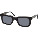 Schwarze Rechteckige Rechteckige Sonnenbrillen aus Kunststoff für Herren 