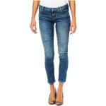Reduzierte Blaue MET Ripped Jeans & Zerrissene Jeans mit Reißverschluss aus Denim für Damen 