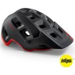 Reduzierte Schwarze MET Helme MIPS Fahrradhelme mit Visier Größe L 
