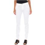 Reduzierte Weiße MET Slim Fit Jeans Metallic mit Reißverschluss aus Baumwolle für Damen 