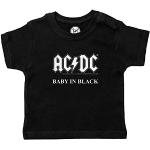 Schwarze AC/DC Kinder T-Shirts für Babys 