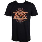 Schwarze AC/DC Herrenbandshirts aus Baumwolle Größe S für den für den Sommer 