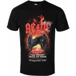 Schwarze AC/DC Herrenbandshirts aus Baumwolle Größe M 