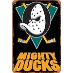 Metall-Blechschild, Motiv: Sport Mighty Ducks, Geschenk für Fans, 20,3 x 30,5 cm, Männerhöhle, Retro-Vintage-Wanddekoration
