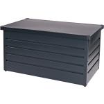 Anthrazitfarbene Auflagenboxen & Gartenboxen 301l - 400l verzinkt aus Metall wetterfest 