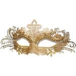 Metall-Maske filigran gold Augenmaske Venedig Kostüm Maskenball Barock