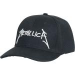 Schwarze Metallica Snapback-Caps Einheitsgröße 