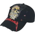 Schwarze Metallica Snapback-Caps 