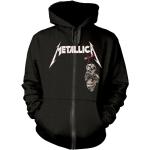 Schwarze Metallica Kapuzenjacken aus Baumwollmischung für Herren 