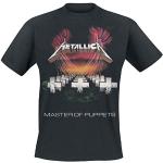 Reduzierte Schwarze Kurzärmelige Metallica Herrenbandshirts Größe S 