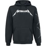Schwarze Metallica Herrenhoodies & Herrenkapuzenpullover aus Baumwolle mit Kapuze Übergrößen 