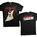 Schwarze Punk Metallica Herrenbandshirts aus Baumwolle 