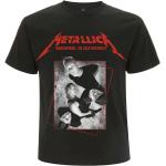 Schwarze Punk Metallica Herrenbandshirts aus Baumwolle 