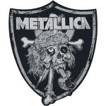 Anthrazitfarbene Metallica Band Aufnäher 