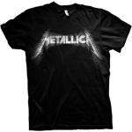 Schwarze Metallica Herrenbandshirts 