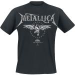 Schwarze Metallica Rundhals-Ausschnitt Herrenbandshirts Größe 5 XL für Festivals 