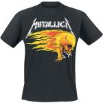 Metallica T-Shirt - Flaming Skull Tour Tee - S bis 5XL - für Männer - Größe XL - schwarz - Lizenziertes Merchandise