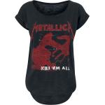 Schwarze Metallica Damenbandshirts Größe XL für Festivals 