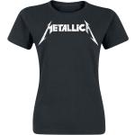 Schwarze Metallica Rundhals-Ausschnitt Damenbandshirts Größe XXL für Festivals 