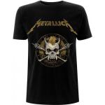 Schwarze Langärmelige Metallica Damenbandshirts mit Totenkopfmotiv Größe XXL 