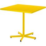 Gelbe Schaffner Runde Design Tische aus Metall Breite 50-100cm, Höhe 50-100cm, Tiefe 50-100cm 