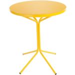 Gelbe Schaffner Runde Design Tische aus Metall 