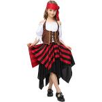 Rote Mini Piratenkostüme für Kinder 