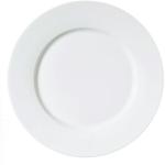 Weiße Runde Speiseteller & Essteller 27 cm aus Porzellan stapelbar 10-teilig 