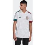 Weiße adidas V-Ausschnitt Mexiko Trikots für Herren zum Fußballspielen - Auswärts 