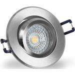 Silberne Mextronic Dimmbare LED Einbauleuchten gebürstet rostfrei GU10 