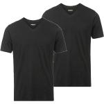 Schwarze Mexx V-Ausschnitt T-Shirts aus Baumwolle für Herren Größe M 2-teilig 
