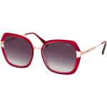 Rote Mexx Quadratische Kunststoffsonnenbrillen für Damen 