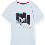 Hellblaue Skater Mexx Printed Shirts für Kinder & Druck-Shirts für Kinder aus Baumwolle für Jungen Größe 92 