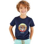Marineblaue Kurzärmelige Mexx Kinder T-Shirts aus Baumwolle für Jungen Größe 92 