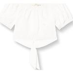 Weiße Kurzärmelige Mexx Tunikakleider für Kinder aus Baumwolle für Mädchen Größe 110 
