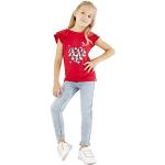 Rote Kurzärmelige Mexx Kinder T-Shirts aus Baumwolle für Mädchen Größe 92 