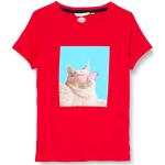Rote Kurzärmelige Mexx Kinder T-Shirts aus Baumwolle für Mädchen Größe 98 