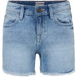Reduzierte Hellblaue Mexx Jeans Shorts für Kinder mit Reißverschluss aus Baumwolle für Mädchen Größe 110 